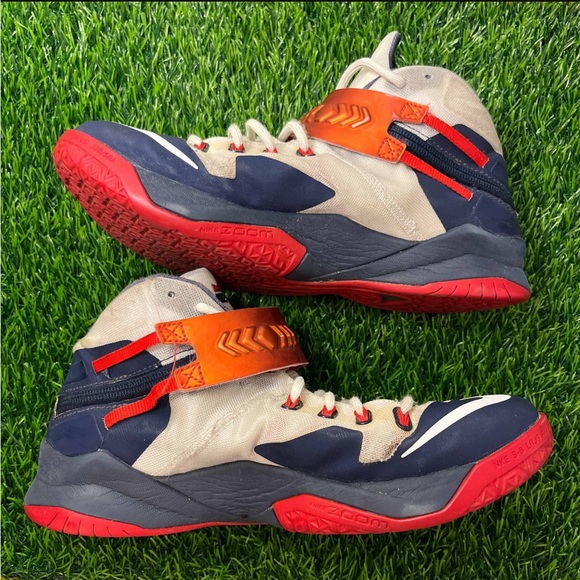 Nike Zoom LeBron Soldier 8 VIII USA Red White Blue - Picture 4 of 10